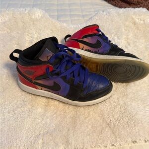 Nike Kids' Black, Red, and Blue Sneakers